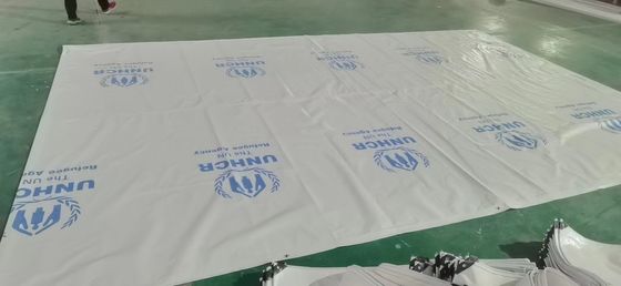 White Printed Logo PE Tarpaulin Heavy Duty Truck Cover Tarpaulin,Uv Resistance Durable Tarp